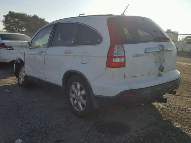 JHLRE48767C118941 - 2007 HONDA CR-V EXL WHITE photo 3