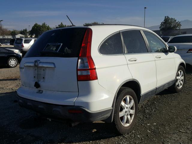 JHLRE48767C118941 - 2007 HONDA CR-V EXL WHITE photo 4