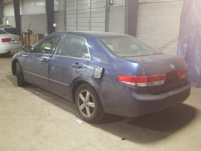 1HGCM56693A049921 - 2003 HONDA ACCORD EX BLUE photo 3