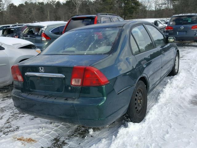 2HGES16261H544547 - 2001 HONDA CIVIC DX GREEN photo 4