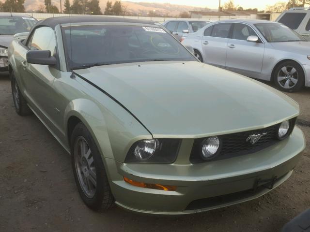 1ZVHT85H855223160 - 2005 FORD MUSTANG GT GREEN photo 1