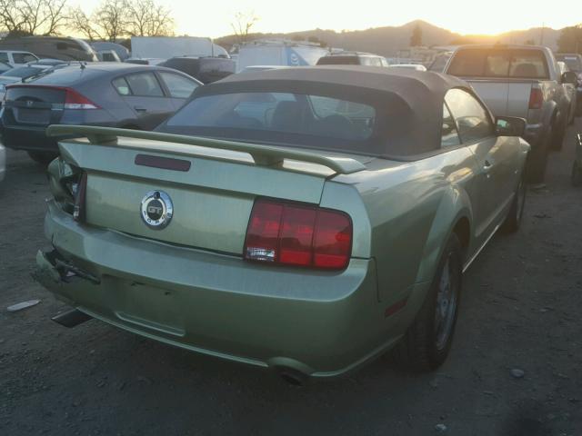 1ZVHT85H855223160 - 2005 FORD MUSTANG GT GREEN photo 4