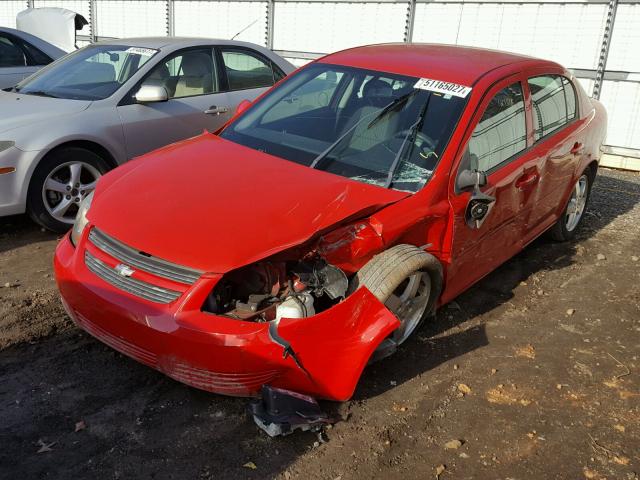 1G1AF5F56A7167872 - 2010 CHEVROLET COBALT 2LT RED photo 2