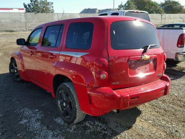 3GNBABDB5AS587214 - 2010 CHEVROLET HHR LT RED photo 3