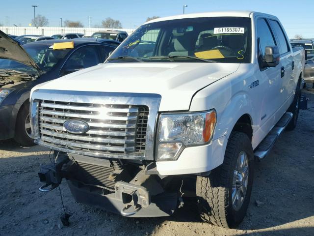 1FTFW1ET1CKE08131 - 2012 FORD F150 SUPER WHITE photo 2