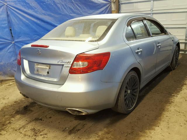 JS2RF9A35B6110213 - 2011 SUZUKI KIZASHI SE BLUE photo 4