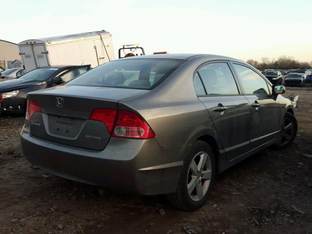 2HGFA168X8H327704 - 2008 HONDA CIVIC EX GRAY photo 4