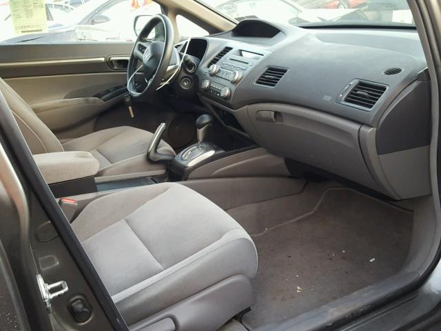 2HGFA168X8H327704 - 2008 HONDA CIVIC EX GRAY photo 5
