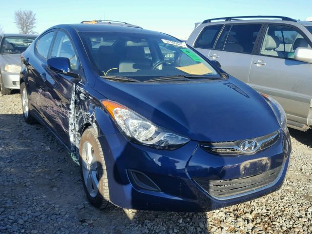 KMHDH4AE2DU728022 - 2013 HYUNDAI ELANTRA GL BLUE photo 1