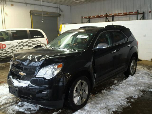 2GNFLFEK0F6159722 - 2015 CHEVROLET EQUINOX LT BLACK photo 2