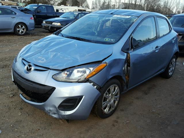 JM1DE1KZ6D0165139 - 2013 MAZDA MAZDA2 BLUE photo 2