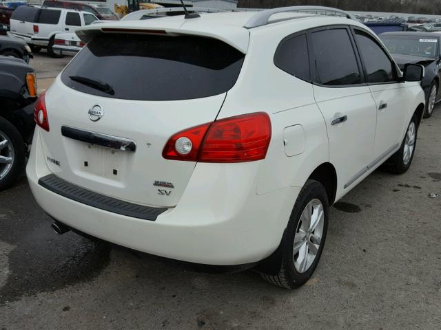 JN8AS5MT6DW515379 - 2013 NISSAN ROGUE S WHITE photo 4