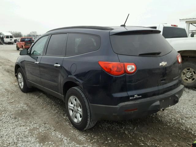 1GNLREED8AS124896 - 2010 CHEVROLET TRAVERSE L BLUE photo 3
