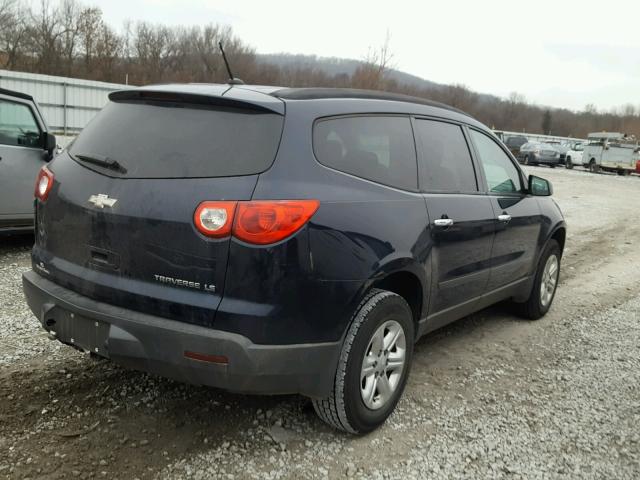 1GNLREED8AS124896 - 2010 CHEVROLET TRAVERSE L BLUE photo 4