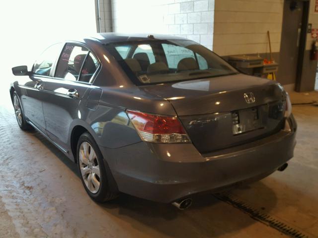 1HGCP3F81AA025171 - 2010 HONDA ACCORD EXL GRAY photo 3