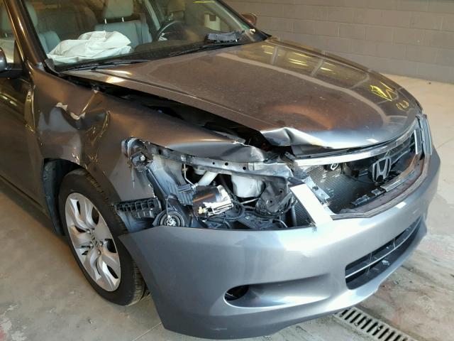 1HGCP3F81AA025171 - 2010 HONDA ACCORD EXL GRAY photo 9