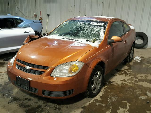 1G1AL15F977265654 - 2007 CHEVROLET COBALT LT ORANGE photo 2