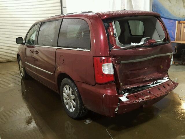 2C4RC1BGXDR759152 - 2013 CHRYSLER TOWN & COU RED photo 3