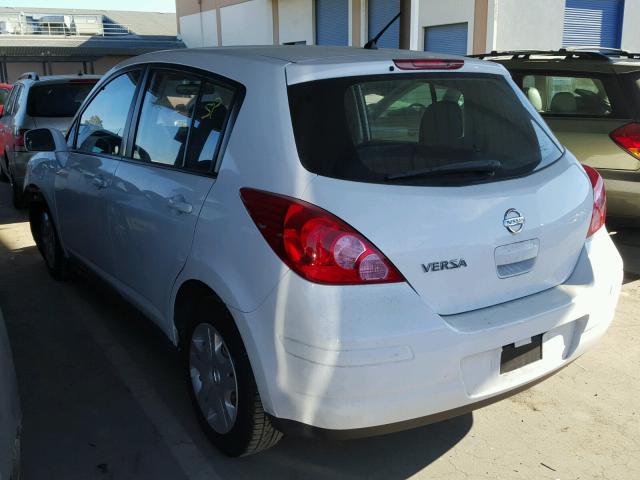 3N1BC1CP1CK233058 - 2012 NISSAN VERSA S WHITE photo 3