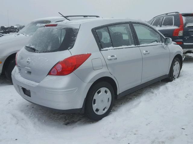 3N1BC1CP7BL516203 - 2011 NISSAN VERSA S SILVER photo 4