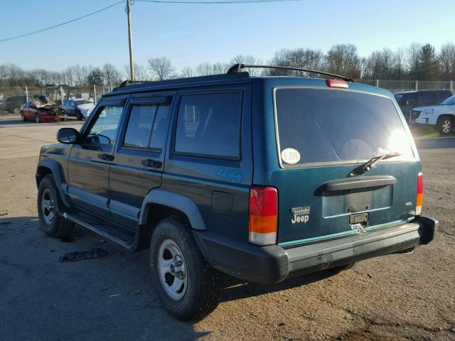 1J4FJ68SXWL250895 - 1998 JEEP CHEROKEE S GREEN photo 3