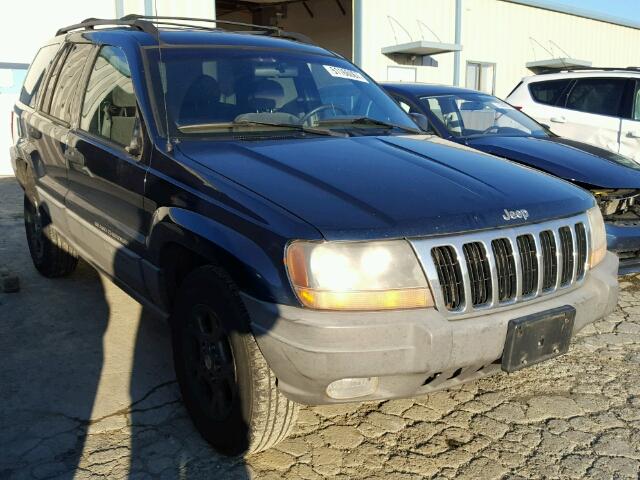 1J4GW48S2YC166695 - 2000 JEEP GRAND CHER BLUE photo 1