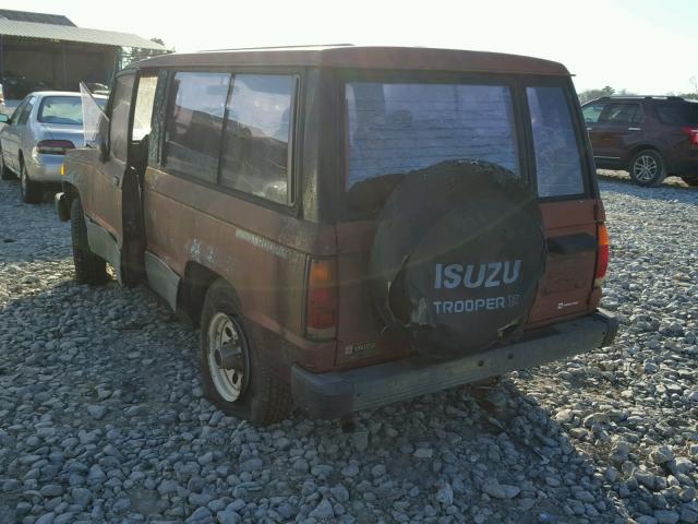 JAACH15LXG5424630 - 1986 ISUZU TROOPER II MAROON photo 3