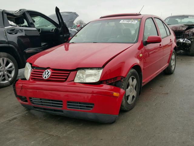 3VWSA29M4XM055000 - 1999 VOLKSWAGEN JETTA GLS RED photo 2