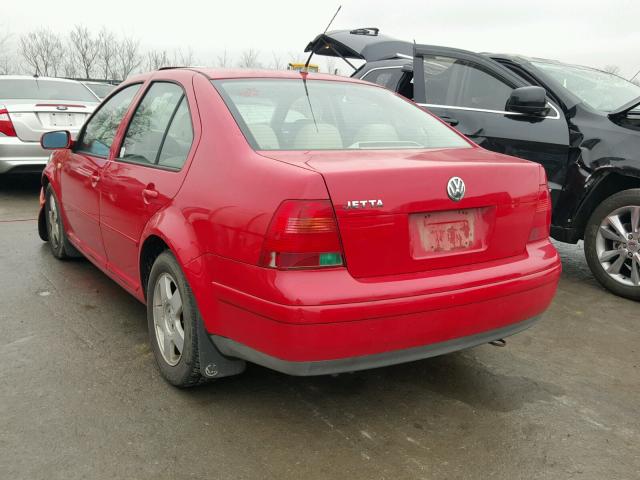 3VWSA29M4XM055000 - 1999 VOLKSWAGEN JETTA GLS RED photo 3