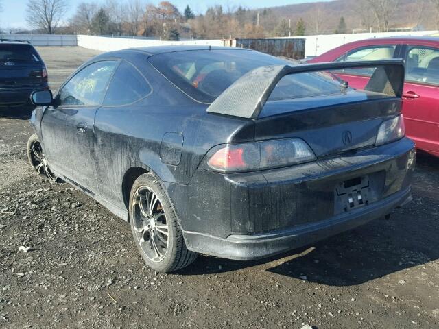 JH4DC54876S010302 - 2006 ACURA RSX BLACK photo 3