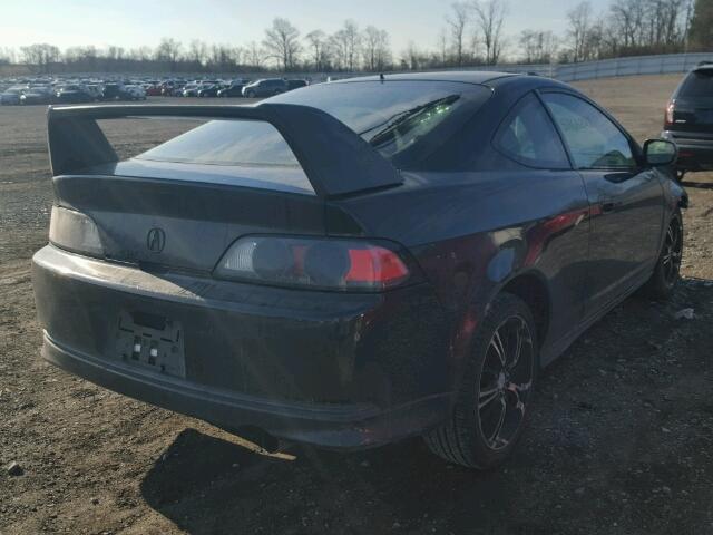 JH4DC54876S010302 - 2006 ACURA RSX BLACK photo 4