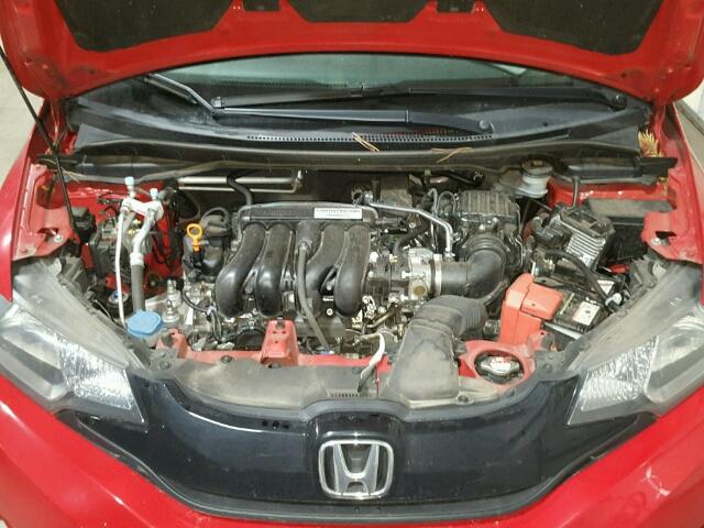 JHMGK5H57GS013590 - 2016 HONDA FIT LX RED photo 7