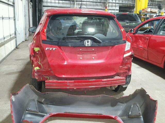 JHMGK5H57GS013590 - 2016 HONDA FIT LX RED photo 9