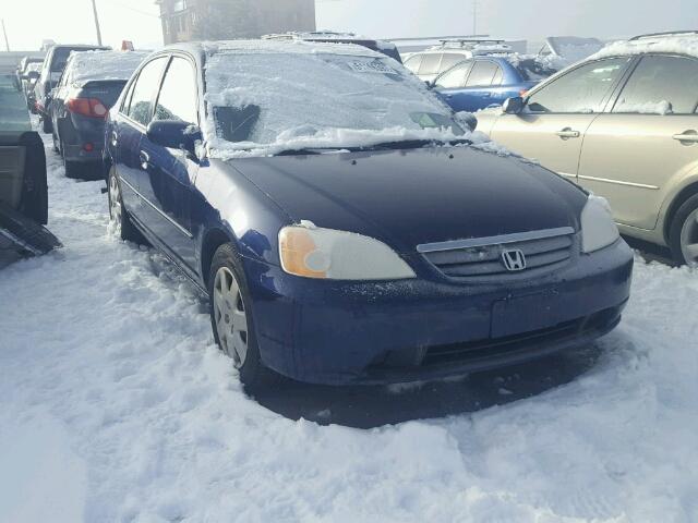 2HGES26751H617943 - 2001 HONDA CIVIC EX BLUE photo 1