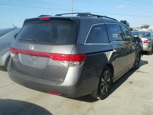 5FNRL5H90EB038058 - 2014 HONDA ODYSSEY TO GRAY photo 4