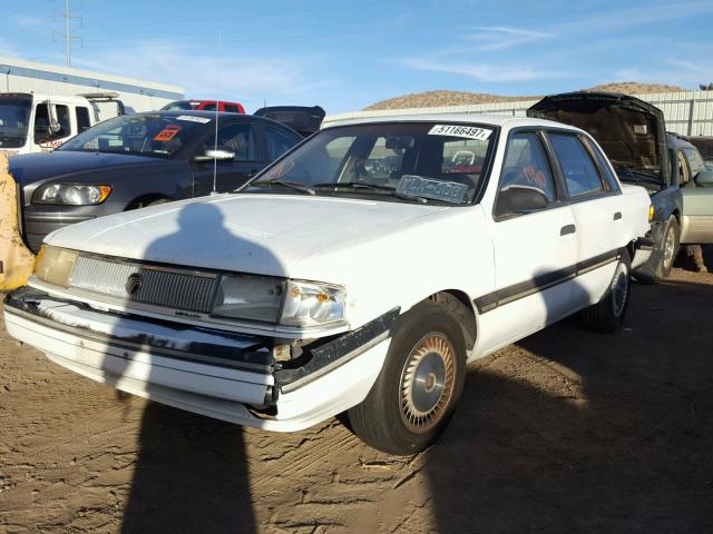 2MEPM36X7KB645480 - 1989 MERCURY TOPAZ GS WHITE photo 2