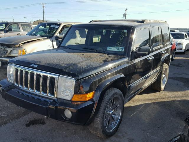 1J8HG48K86C280181 - 2006 JEEP COMMANDER BLACK photo 2