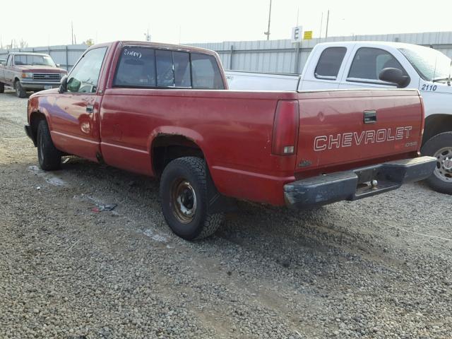 1GCDC14Z5LE169316 - 1990 CHEVROLET GMT-400 C1 RED photo 3