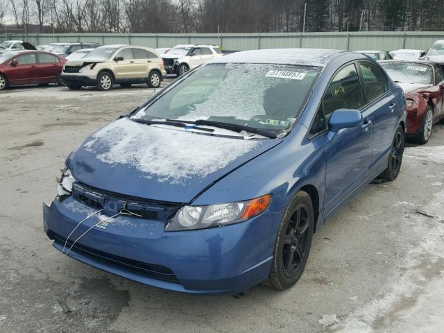 1HGFA168X6L033364 - 2006 HONDA CIVIC EX ლურჯი ფოტო 2