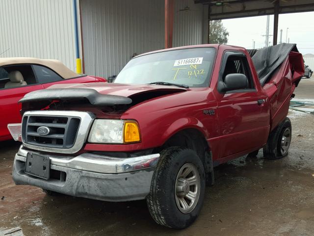 1FTYR10U85PA74783 - 2005 FORD RANGER RED photo 2