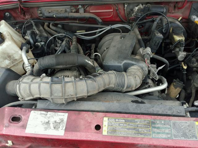 1FTYR10U85PA74783 - 2005 FORD RANGER RED photo 7