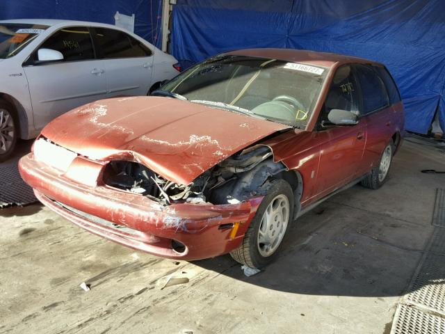 1G8ZK8271VZ341267 - 1997 SATURN SW2 RED photo 2