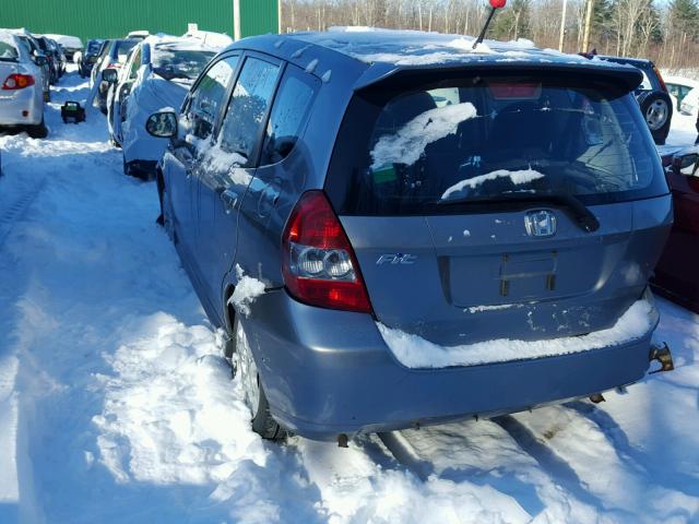 JHMGD38657S024062 - 2007 HONDA FIT S SILVER photo 3