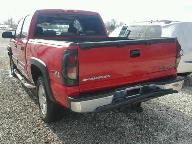 2GCEK13T851379482 - 2005 CHEVROLET SILVERADO RED photo 3