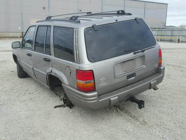 1J4GZ78Y4WC183976 - 1998 JEEP GRAND CHER GRAY photo 3