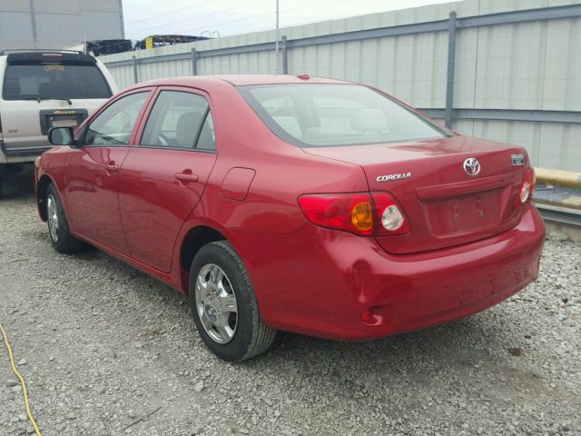 JTDBL40E49J039667 - 2009 TOYOTA COROLLA BA RED photo 3