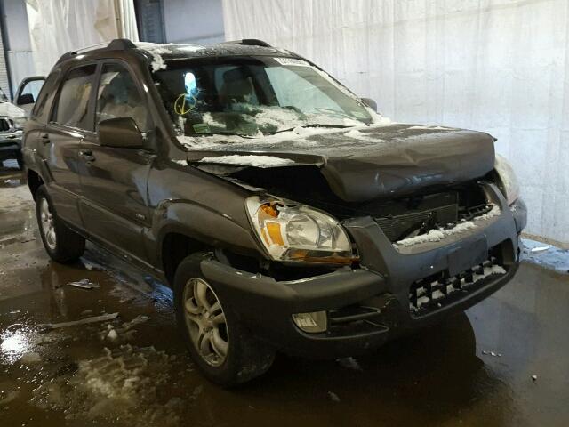 KNDJE723077346864 - 2007 KIA SPORTAGE E CHARCOAL photo 9