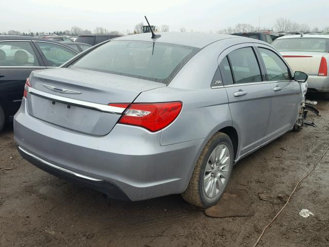 1C3CCBAB2EN125290 - 2014 CHRYSLER 200 LX GRAY photo 4