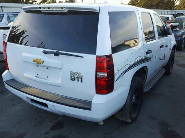 1GNLC2E01DR267553 - 2013 CHEVROLET TAHOE POLI WHITE photo 4