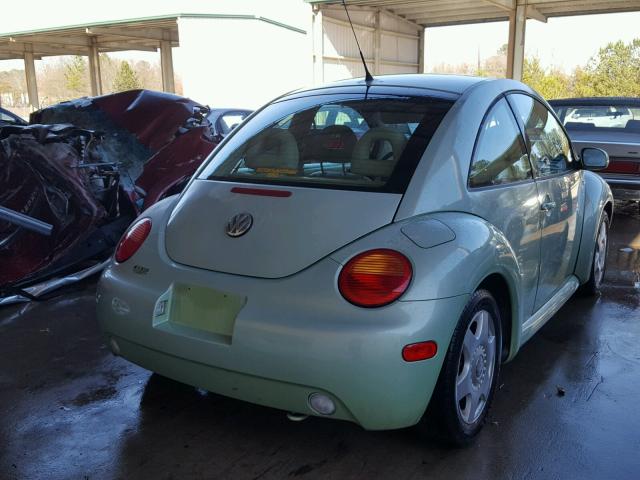 3VWDD21CX1M457713 - 2001 VOLKSWAGEN NEW BEETLE GREEN photo 4